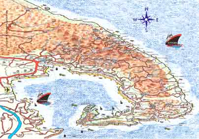 Map of Pelion Greece - Pilio Peninsula
